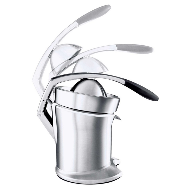 Citrus Press Pro - Brushed Stainless Steel Quadra-Fin juicing cone