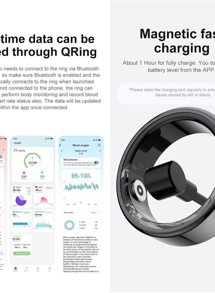 Smart Ring - Heart Rate Waterproof Black #11