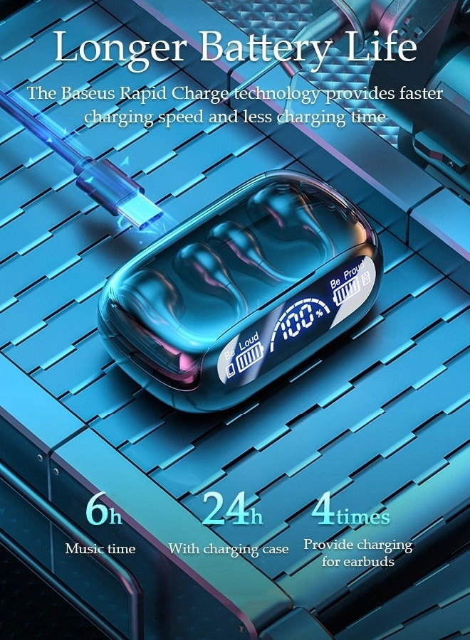 Clip On Bluetooth Earphones Wireless Earbud