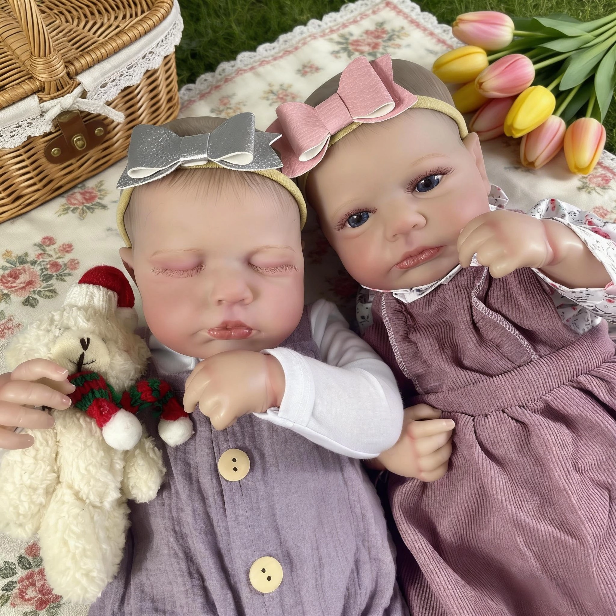 Loulou Reborn Baby Doll - 20 inch Silicone Vinyl Girl Ages 3+
