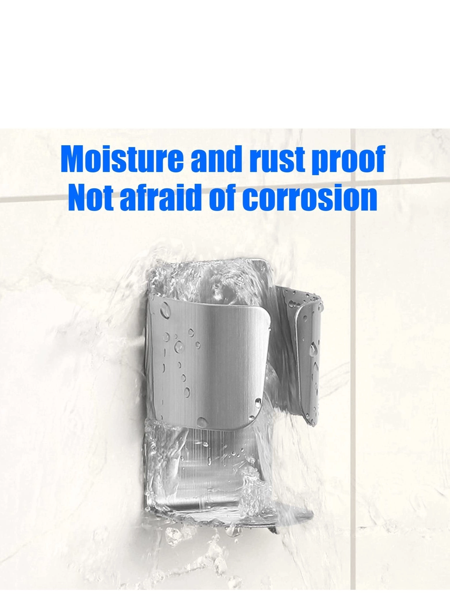 Stainless Steel Toothbrush Holder - 2 Wall-mounted