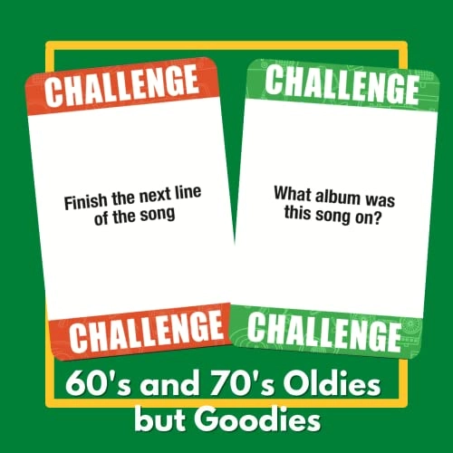 Oldies but Goodies Music Trivia Card Game - English Adult