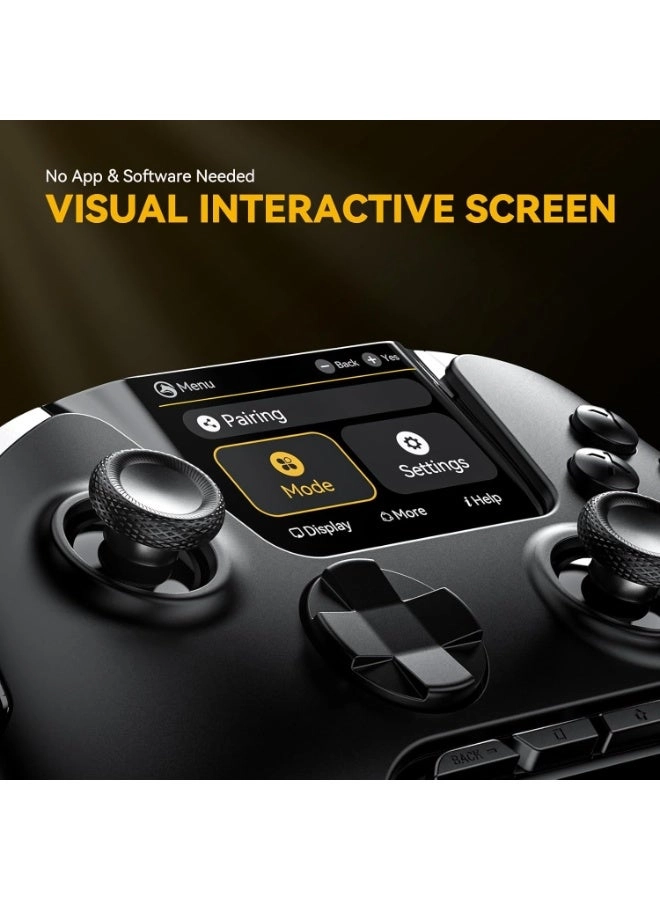 Interactive Screen Wireless Gaming Controller - Switch OLED iOS Android Windows PC