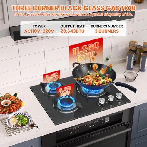 RQZ-Glass-UK Gas hob