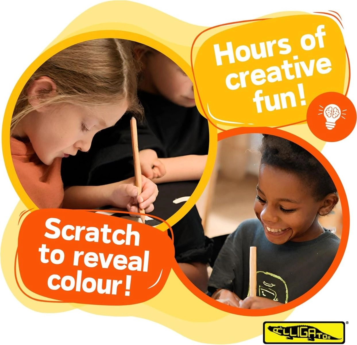 Sonic Scratch Art Set - 3+ years 2 pieces