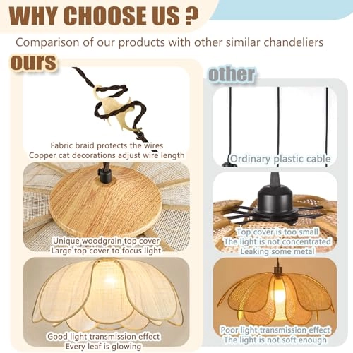 Rattan Chandelier