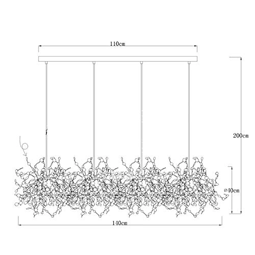 Creativity Firework Chandeliers - Stainless Steel Golden 3 Head