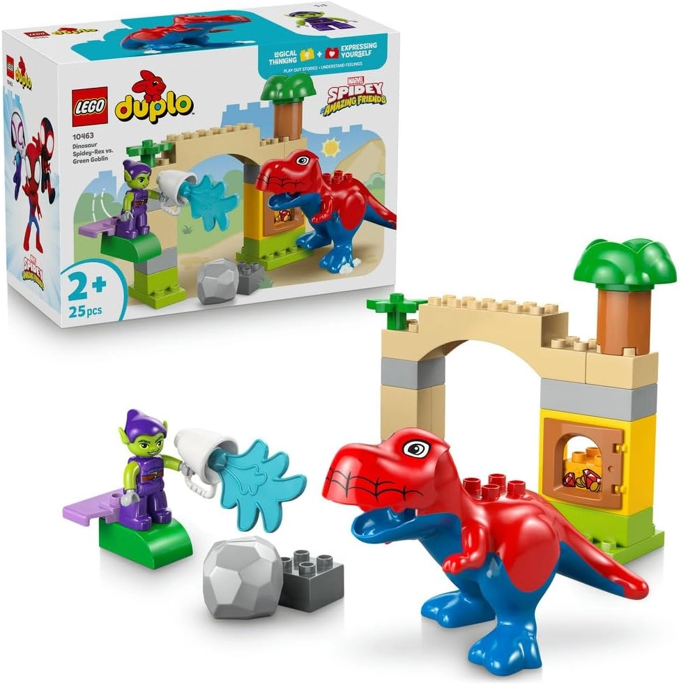 LEGO DUPLO Spidey-Rex vs. Green Goblin - Dinosaur Marvel
