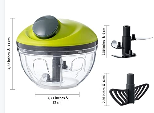 Multi-Function Food Pull Chopper - String Corded Stainless Steel