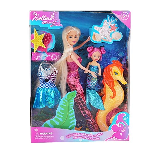 Mermaid Doll - Princess + Seahorse Play Set
