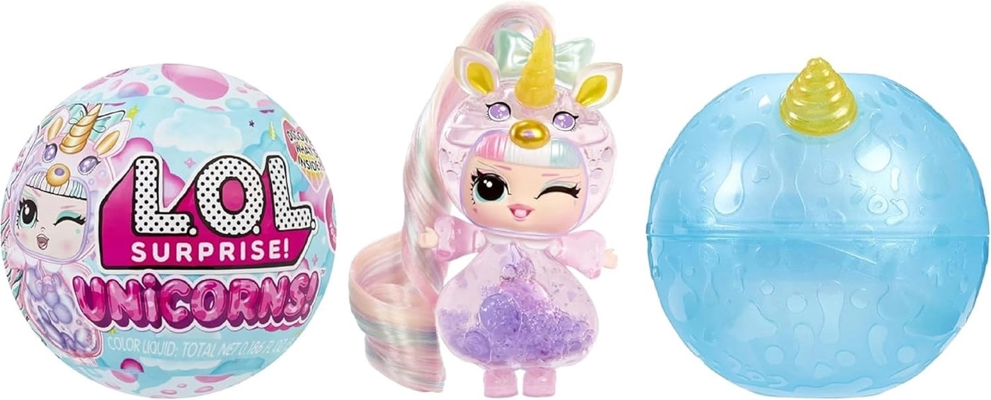 MGA Entertainment Unicorns Tots - 1 Doll Lava Lamp Experience Ages 4+