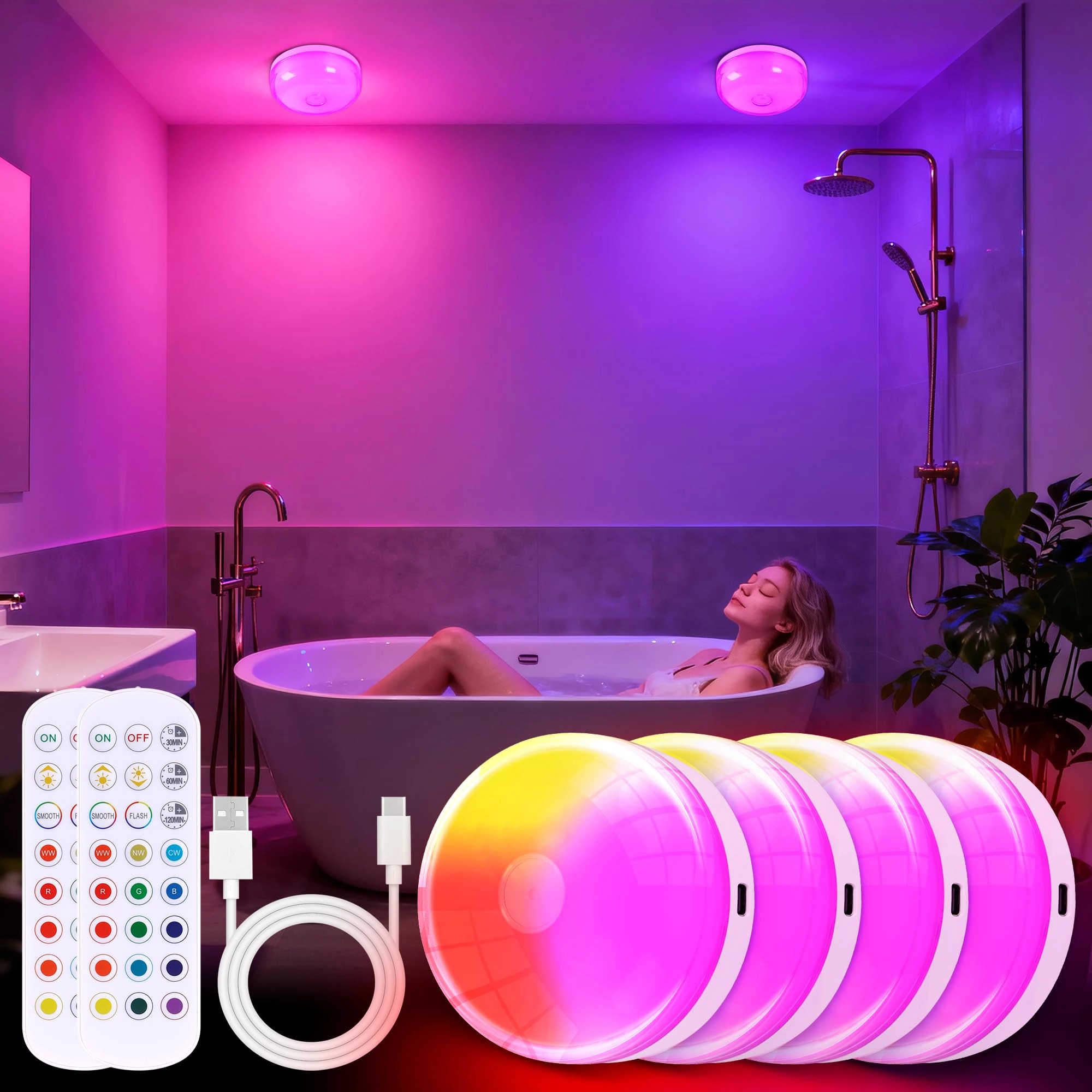 bgmonster Shower Light - Changeable (RGB) Pack