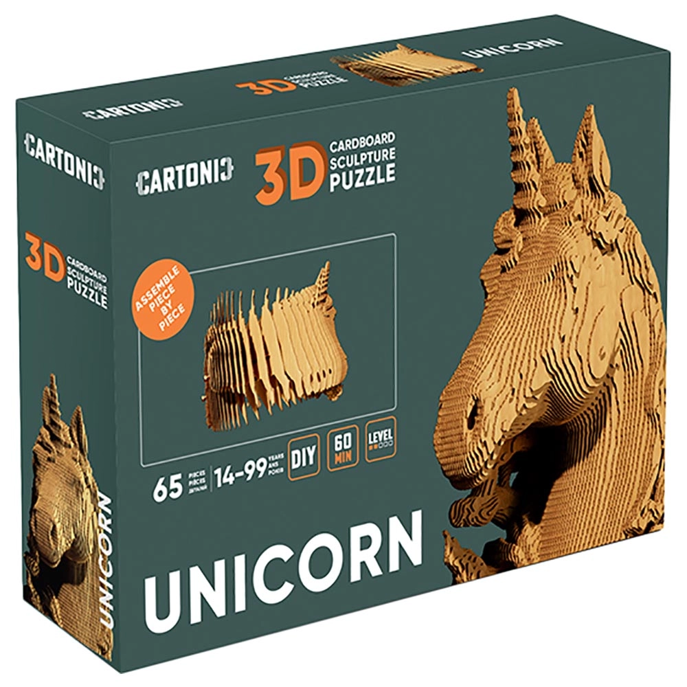 Unicorn 3D Puzzle (CARTUNI) - 65 pcs