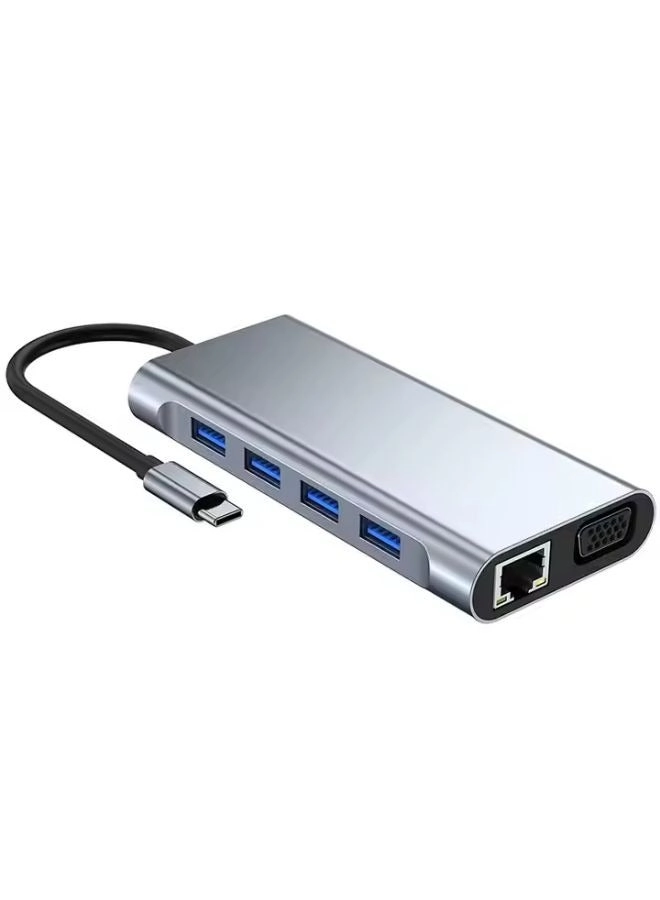11-in-1 USB C Hub - 4K PD Ethernet