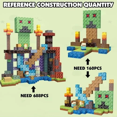 Magnetic Building Blocks - 160 pcs