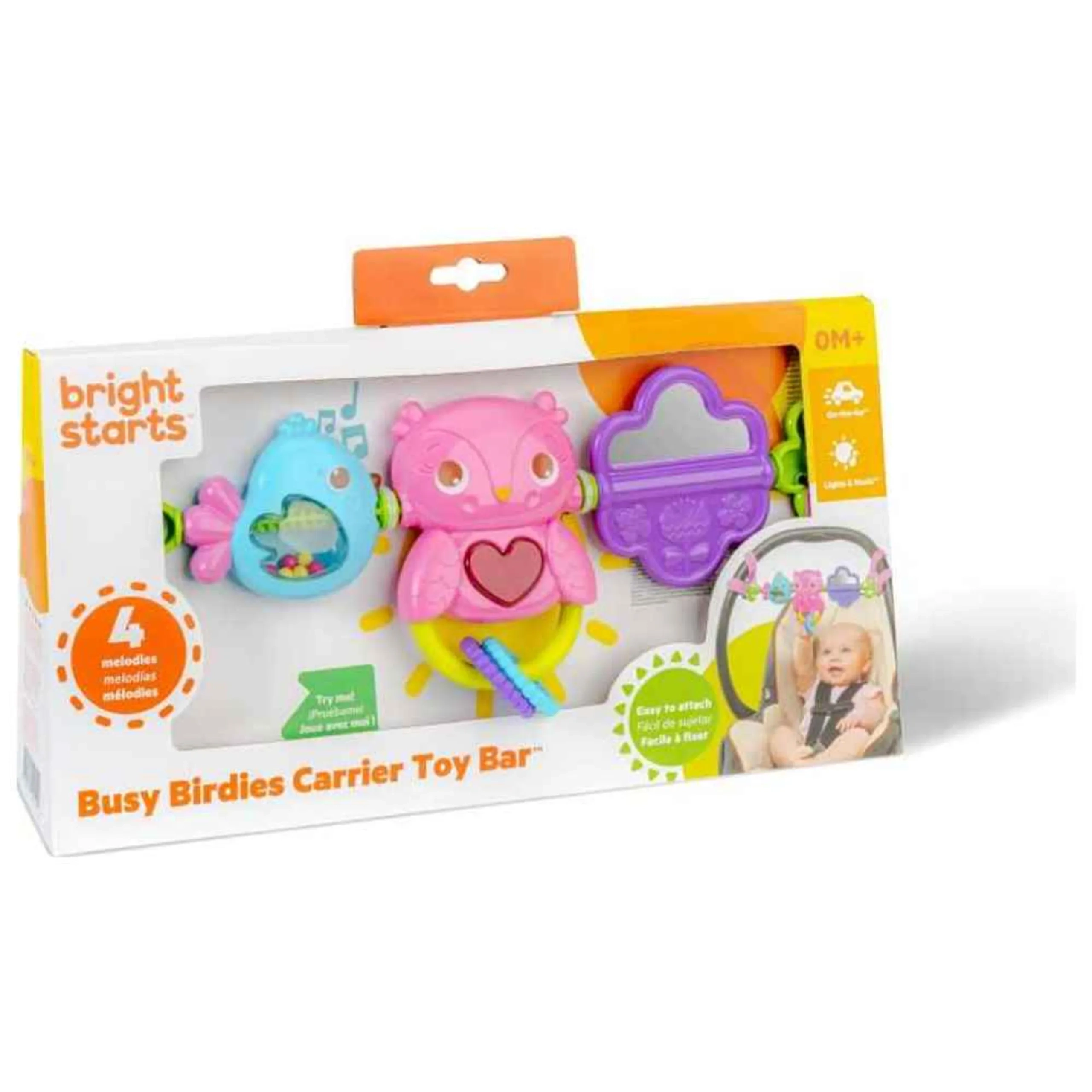 Busy Birdies Carrier Toy Bar Toy - 0 months