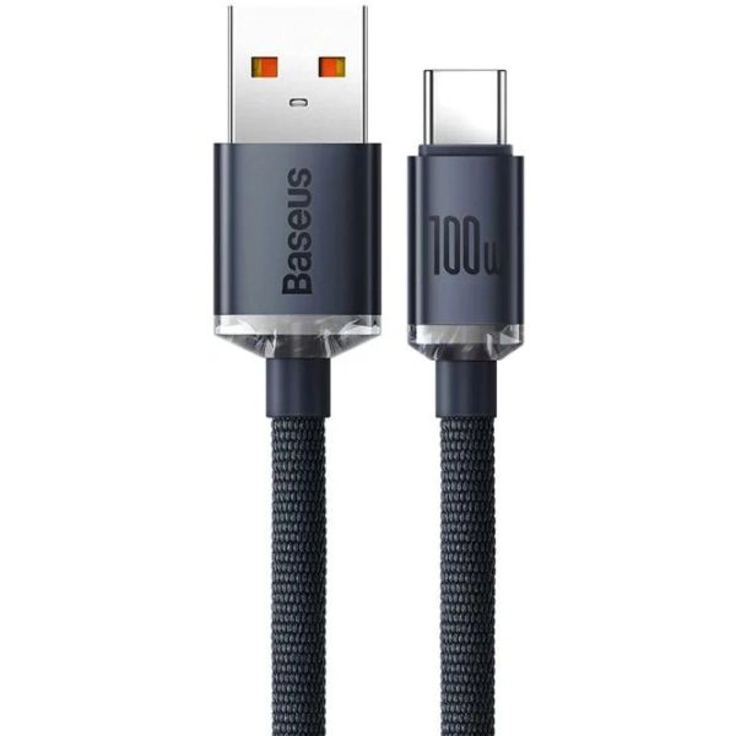 Crystal Shine Cable 100W USB-A to USB-C 1.2m Braided