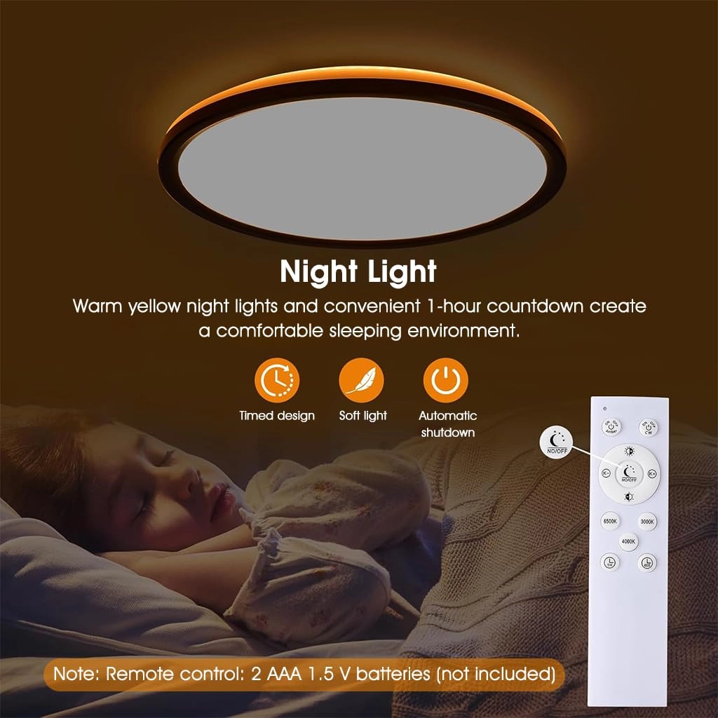 LED Ceiling Light - 3000-6500K Dimmable