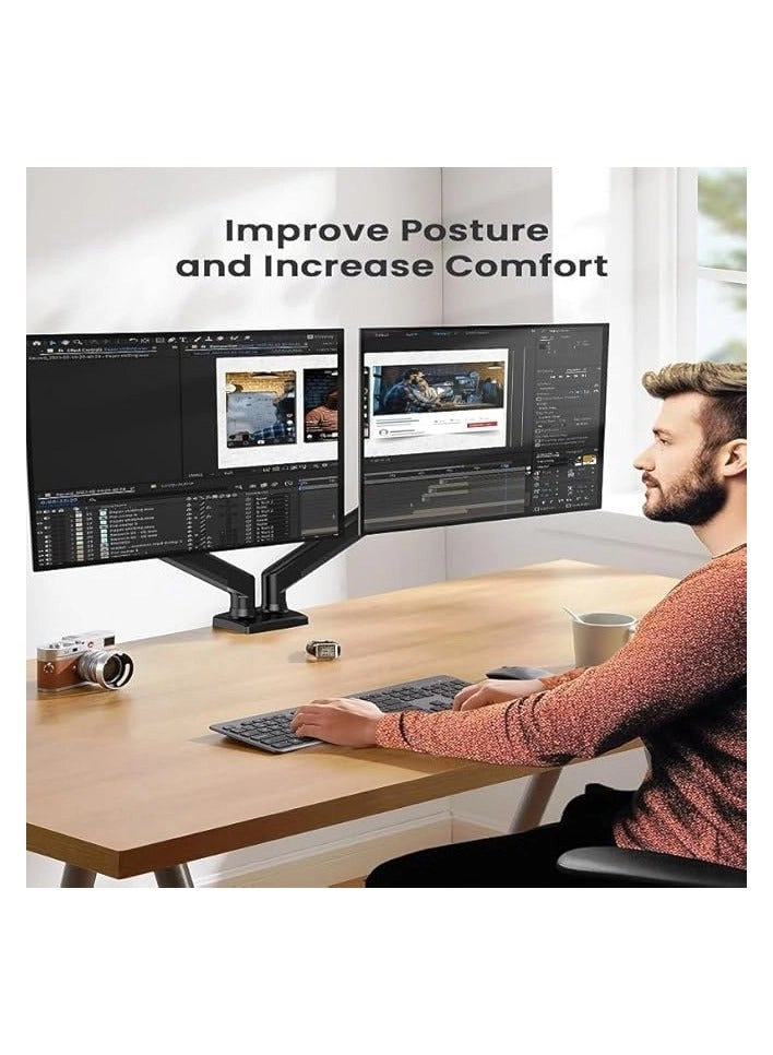 Dual Monitor Mount - 2 Monitors 32 inches 75mm or 100mm