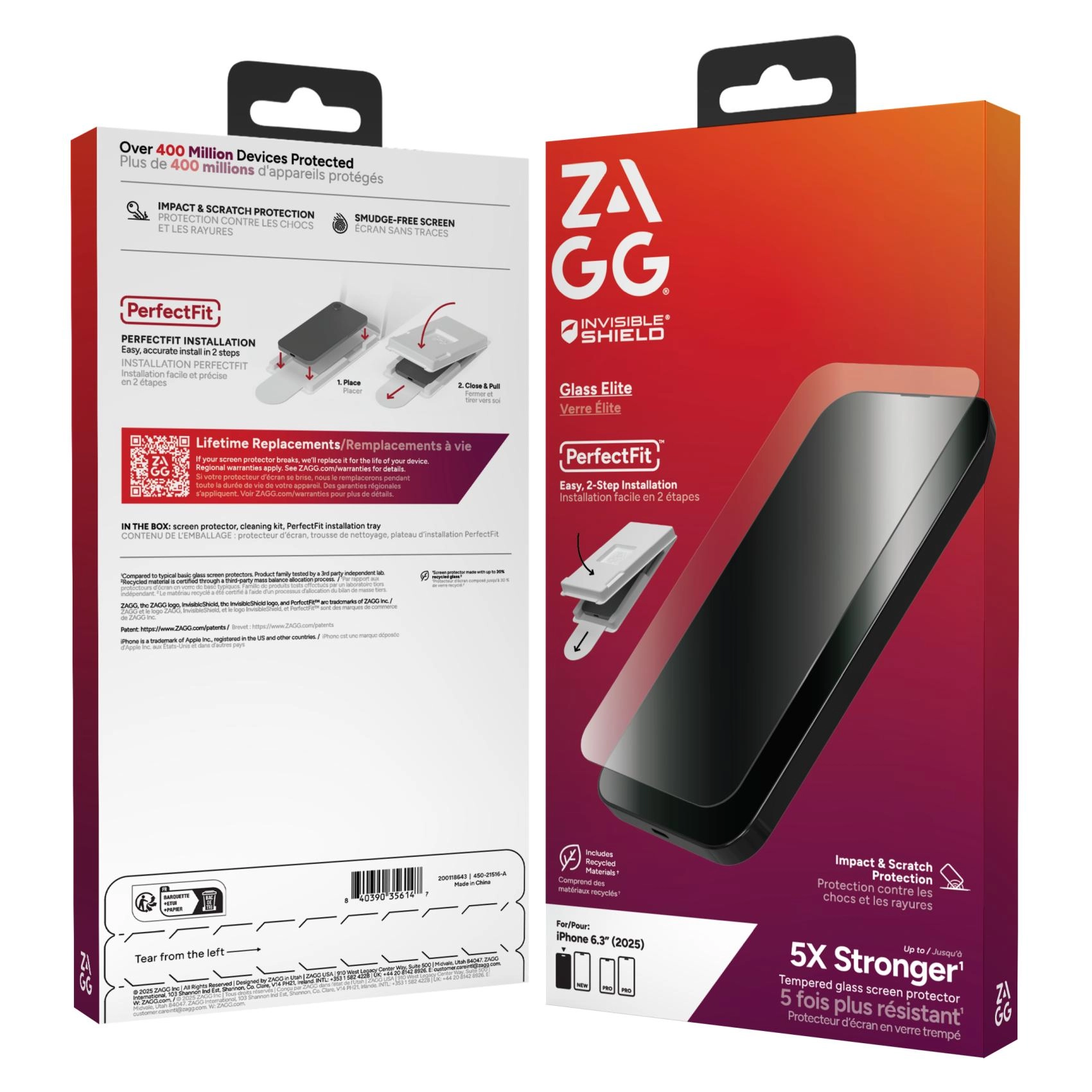 Clear Glass Screen Protector for Apple iPhone 17