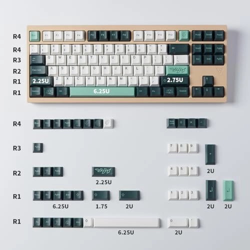 PBT Dye Sub Custom Keycaps - 152 Keys Cherry Profile