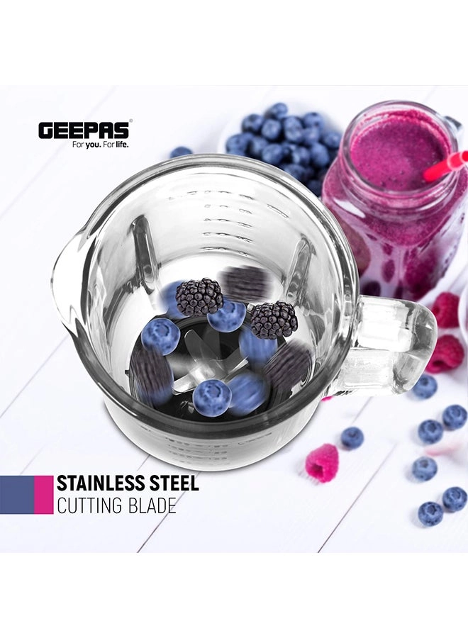 GSB44022UK - Glass Jug, 5 Speed with Pulse, Stainless Steel Blades