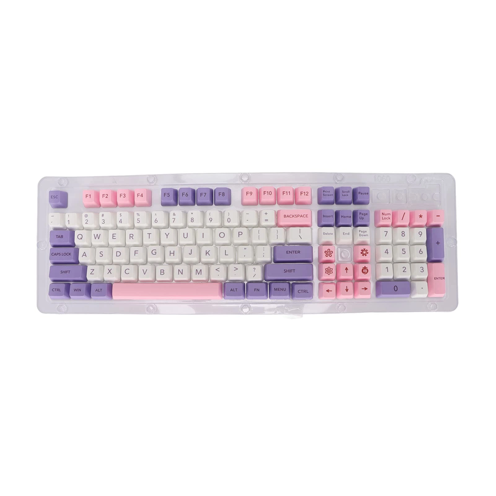 GQCQGS Keyboard Keycaps - 108 Keys PBT OEM Height