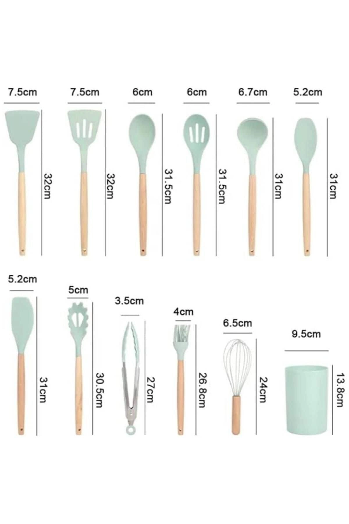 silicone utensil set - 12-piece