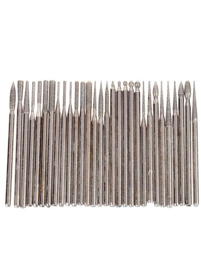 Fine Diamond Coated Burrs - 60 Piece