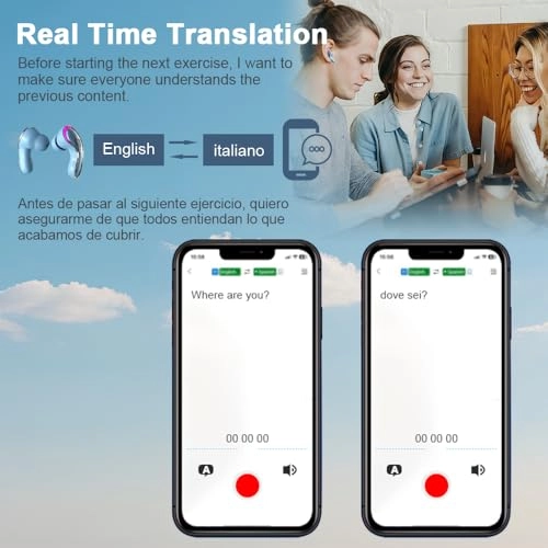 AI Real-Time Translation Earbuds - 144 Languages