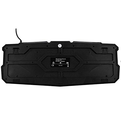 Adjustable Crack Backlit Led Light Up Gaming Keyboard - Wired