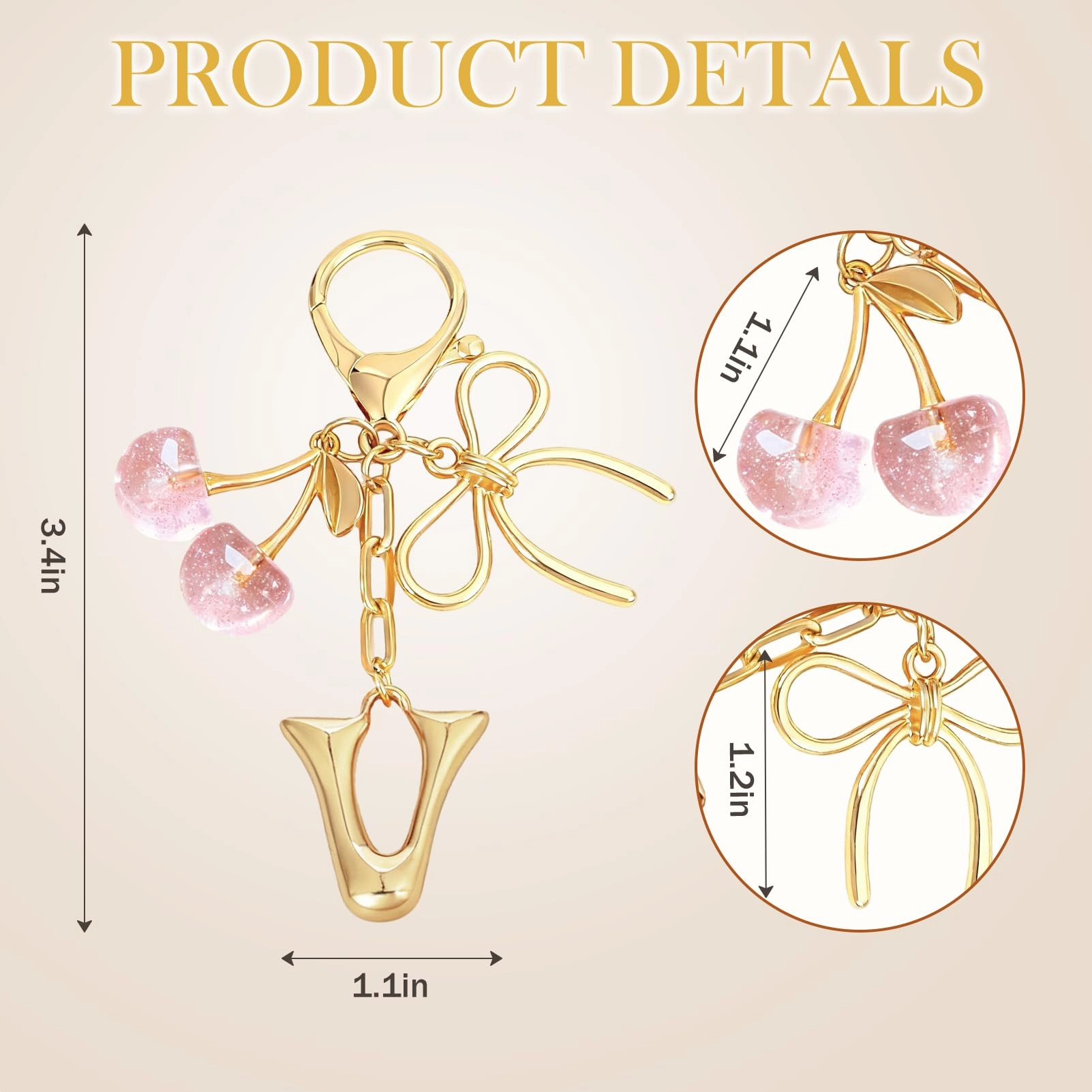 Initial P Keychain - Letter