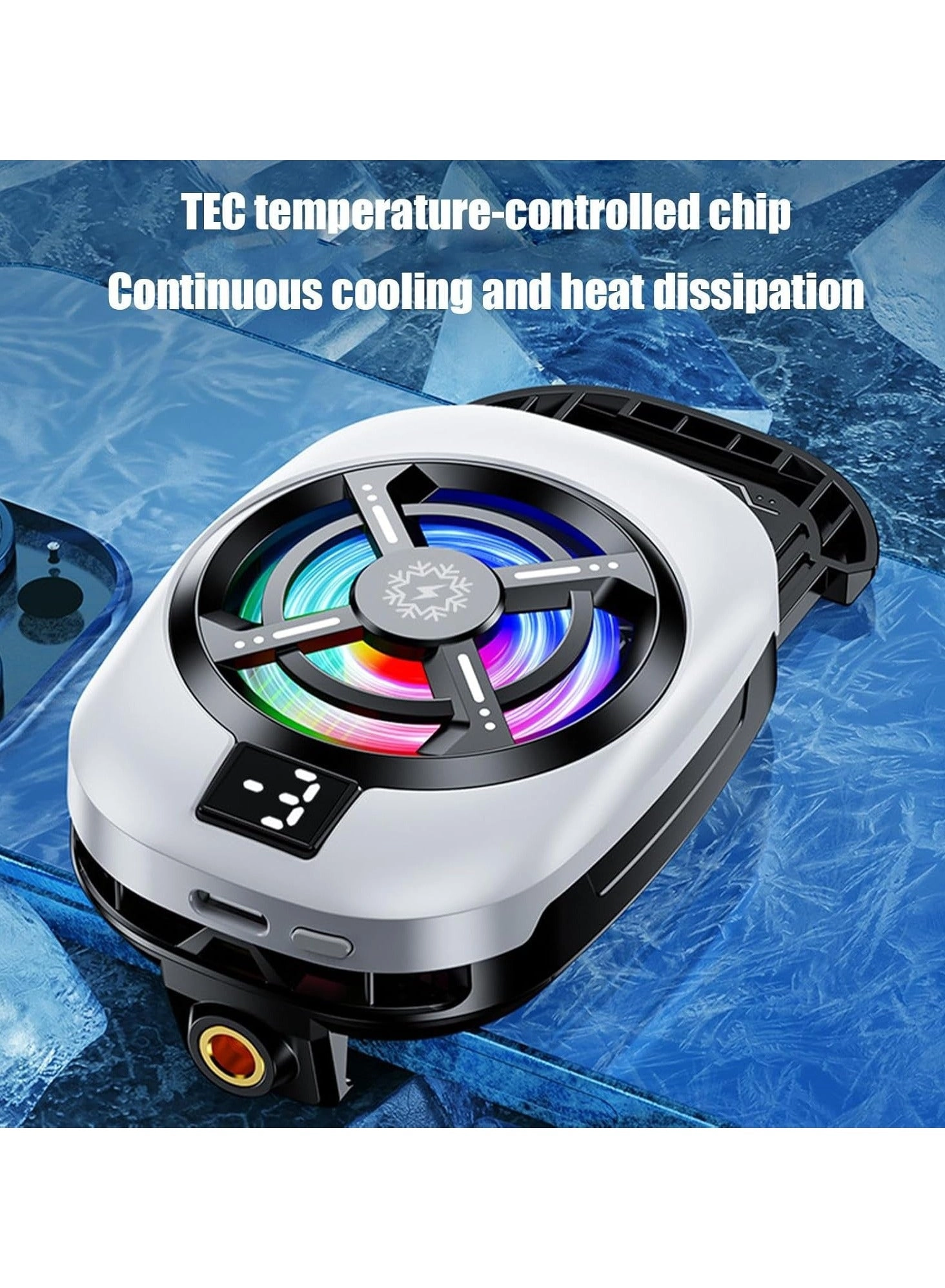 Mobile Cooler - Back Clip 3-Speed for iPhone & Android