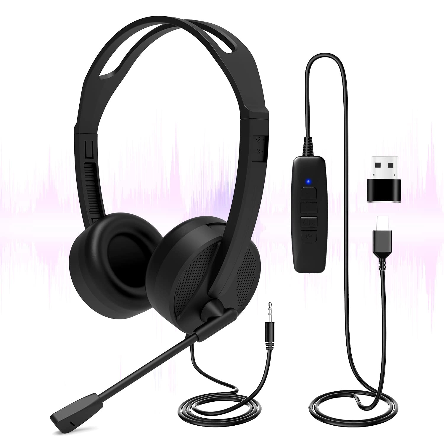 Venker U16D Wired Headset