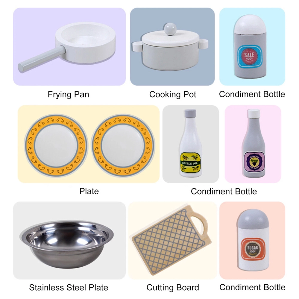 Wooden Kitchen - 15 pcs (4092083-LS_KPS_WH)