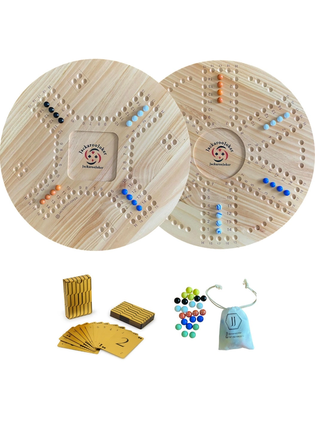 Jacaroo - Solid Pine Wood Double Sided