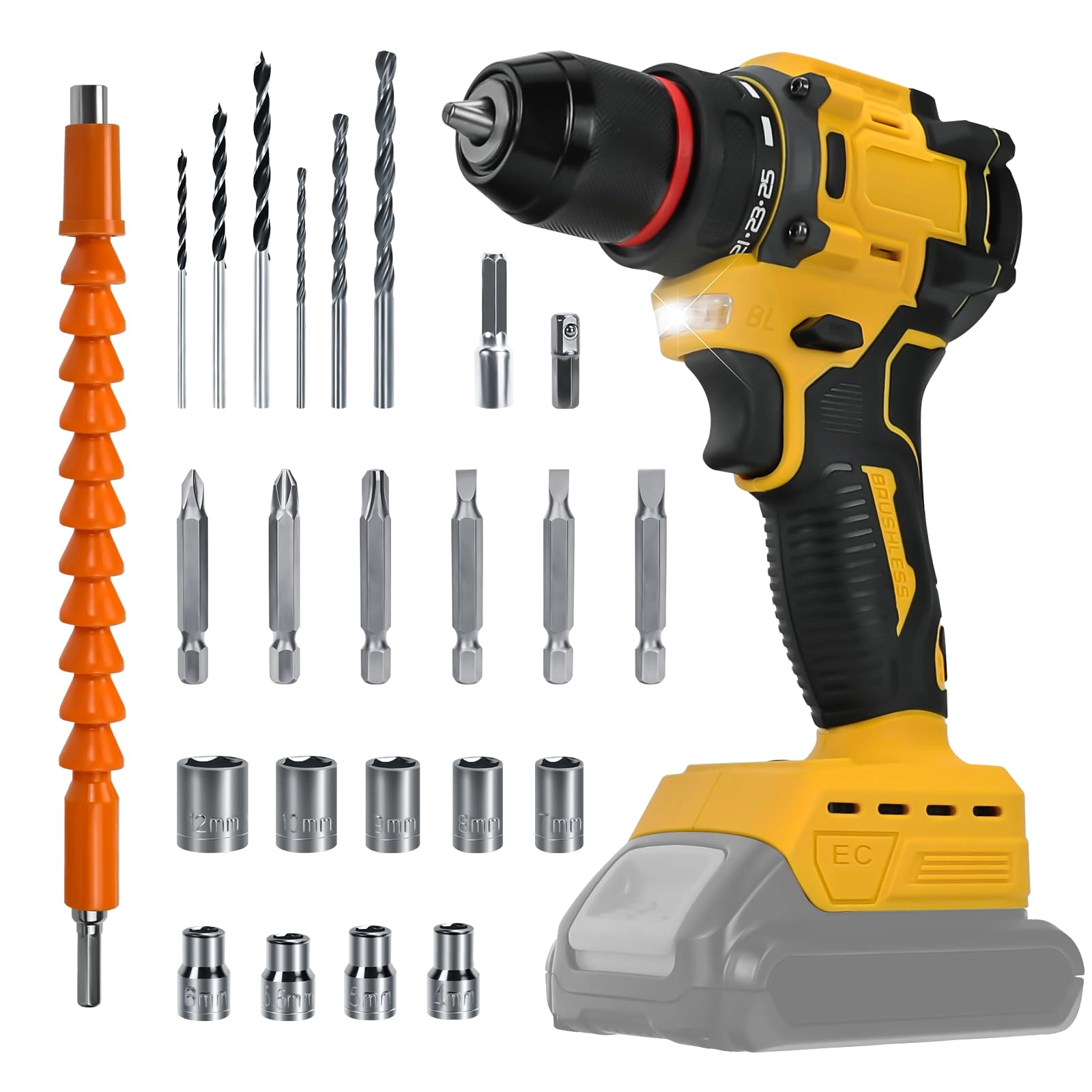 Shenzhen leipingfei Co.,Ltd YO-1 - 60N.M Brushless 3/8" Keyless Chuck