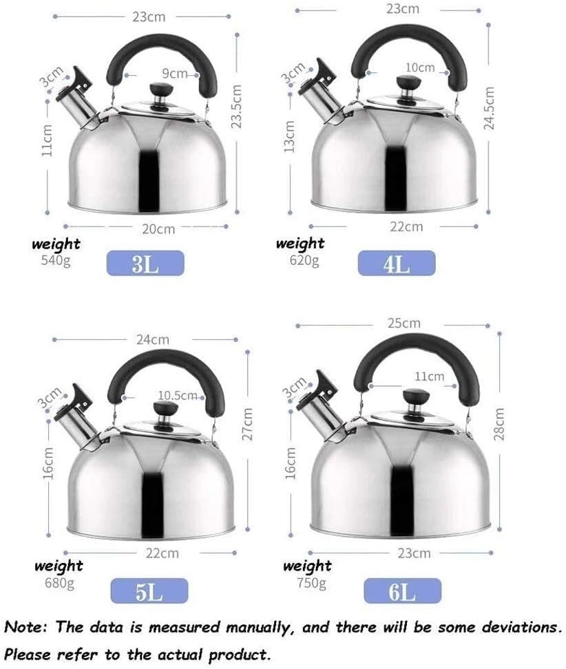 Stovetop Induction Whistling Kettle - 5L