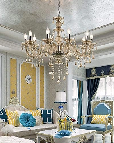 Chandelier Baroque Ceiling Light - Metal Modern