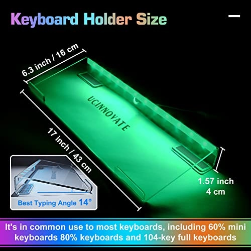 Acrylic Keyboard Stand - Wired/Wireless