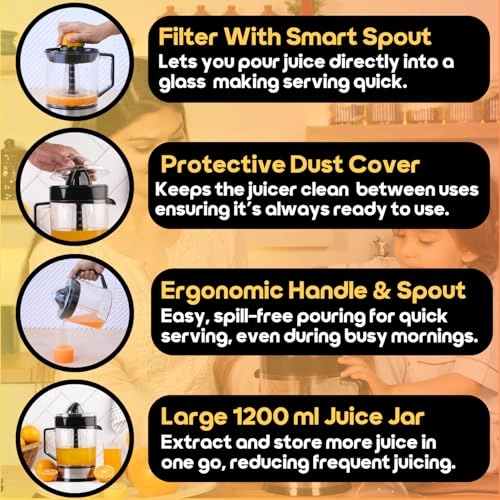 Electric Citrus Press Juicer - 40W 1200ml