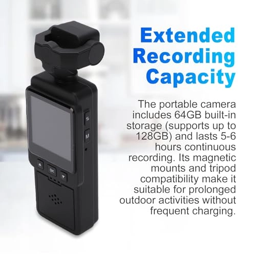 Wearable Action Camera - 64GB 1080P