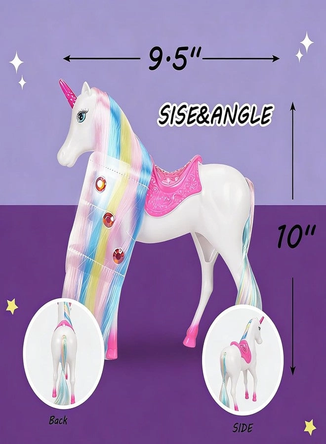 Unicorn Princess Doll - Magical Light Mane and Tail Set