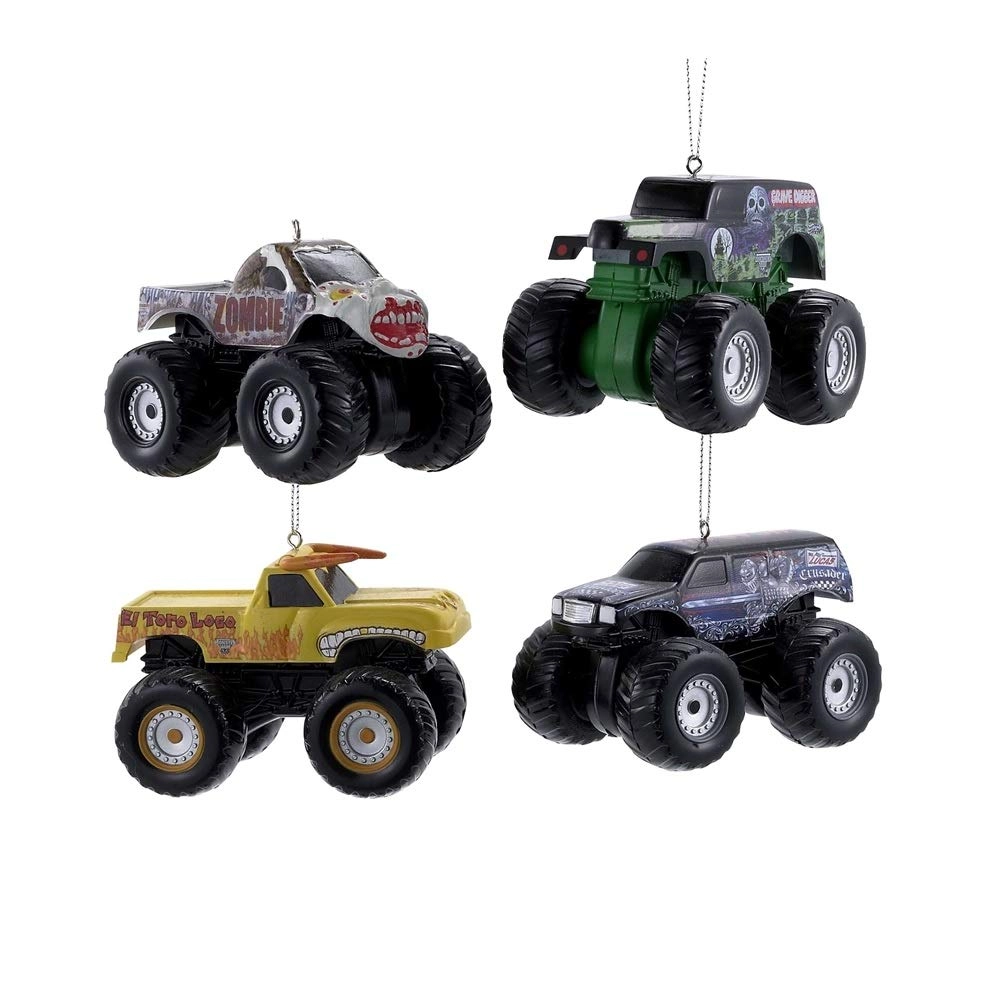 Kurt S. Adler Monster Jam Blow Mold Ornaments