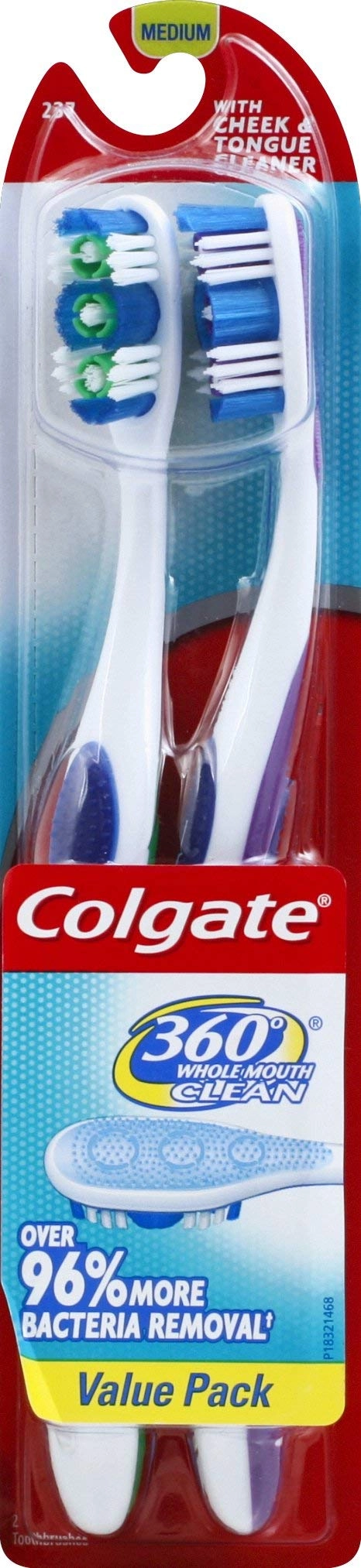 AmazonUs/COKT7 Adult Toothbrush 360 Degrees - Medium