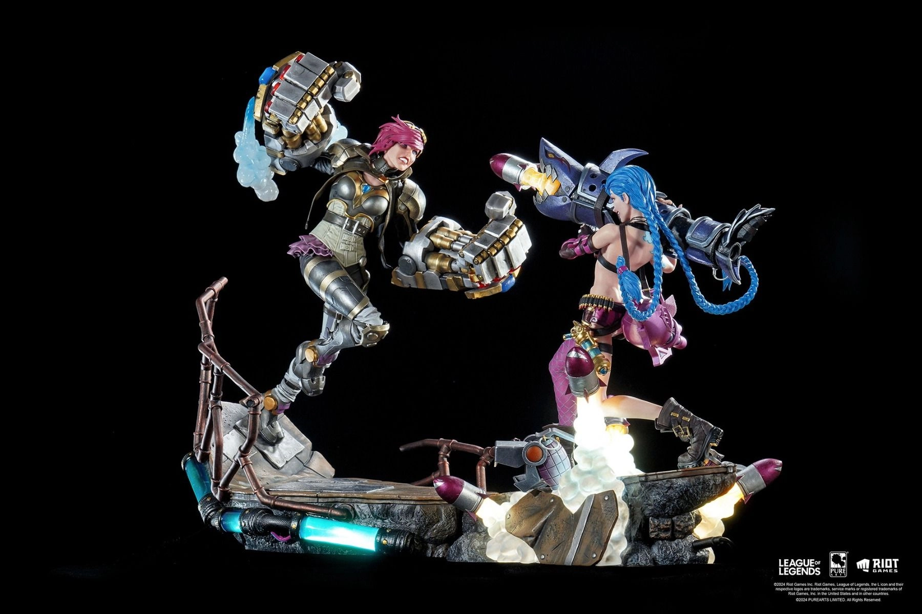 Jinx + Vi - League of Legends - 1:6 Scale Set of 2 Statue