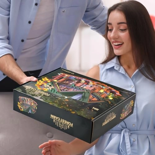 Forest Wooden Cabin Building Set (1004) - LED Light