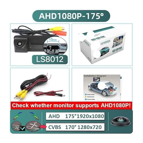 Rear View Camera Fisheye - Night vision Wired 1080P