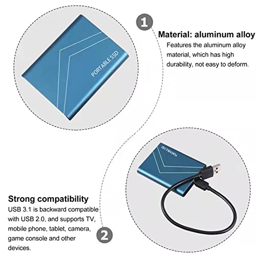 USB 3.1 SSD External Drive - 2TB