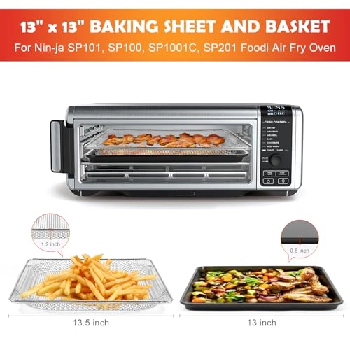 Oven Air Fryer Basket and Tray - Stainless Steel Carbon Steel